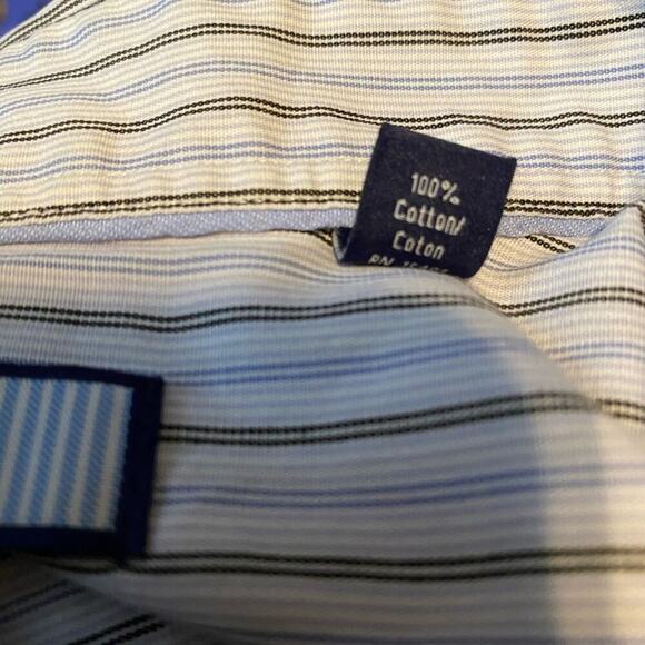 Tommy Hilfiger Striped Button Down Shirt Sz M - Picture 4 of 7